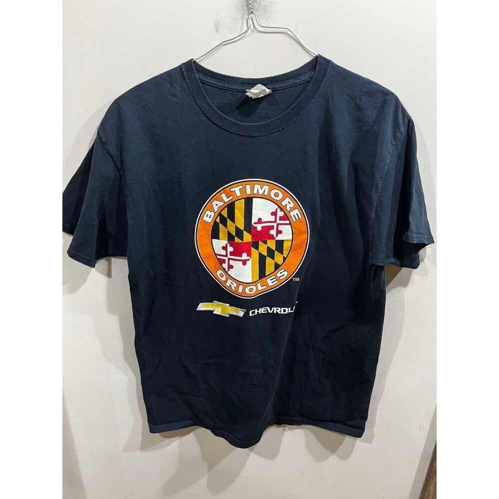 Baltimore Orioles Shirt Mens Large MLB Baseball Chevrolet Promo Tee Adult Fan